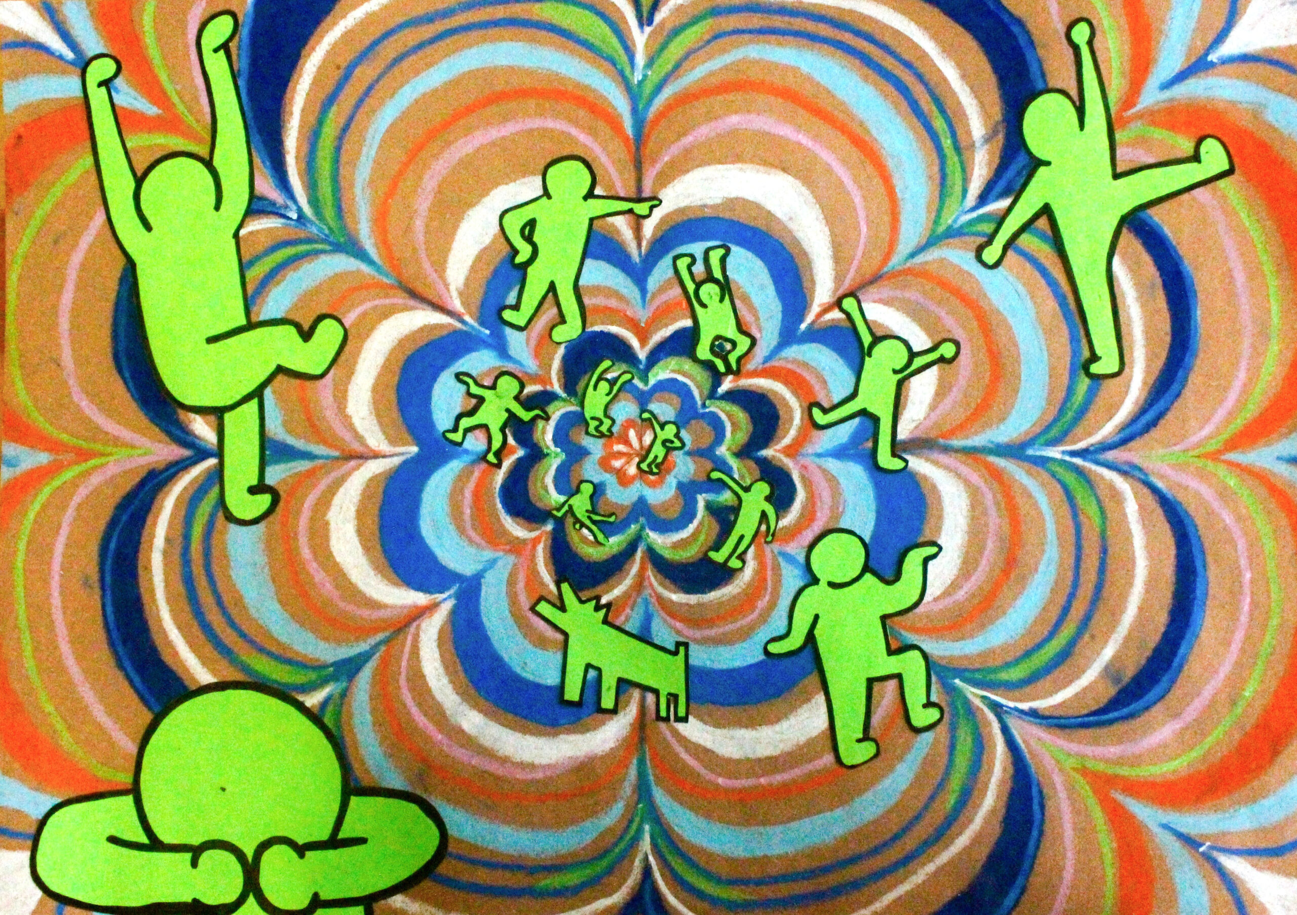 Keith Haring's Optical Illusion